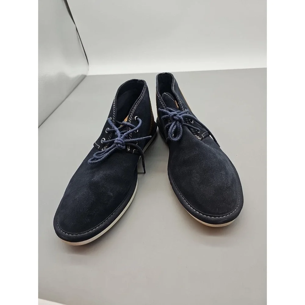TIMBERLAND  A12JV CITY SHUFFLER CHUKKA BOOTS Mens  7.5 Blue Lace‎ Suede